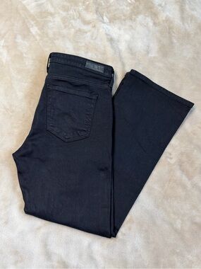 AG Adriano Goldschmied Jodi High Rise Slim Flare Crop Black size 29